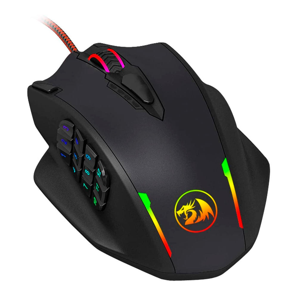 Mouse Redragon Impact M908 Wired 12400 dpi Negro