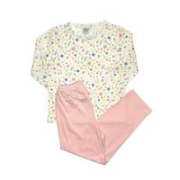 PIJAMA NIÑA FLORES ROSA