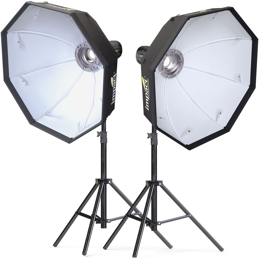 Kit de Monolights Led Genaray Portabright Bi Color Y Softboxes Octa de ...