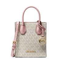 Cartera Crossbody Michael Kors de Cuero Mercer XS - Beige