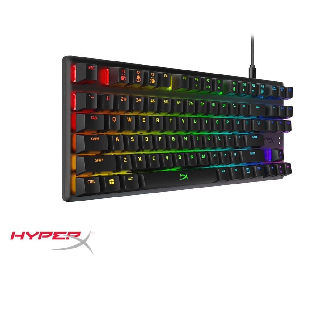 Teclado Gamer HyperX Alloy Origins Core Mecanico HX Red Ingles USB Negro 4P5P3AA#ABA