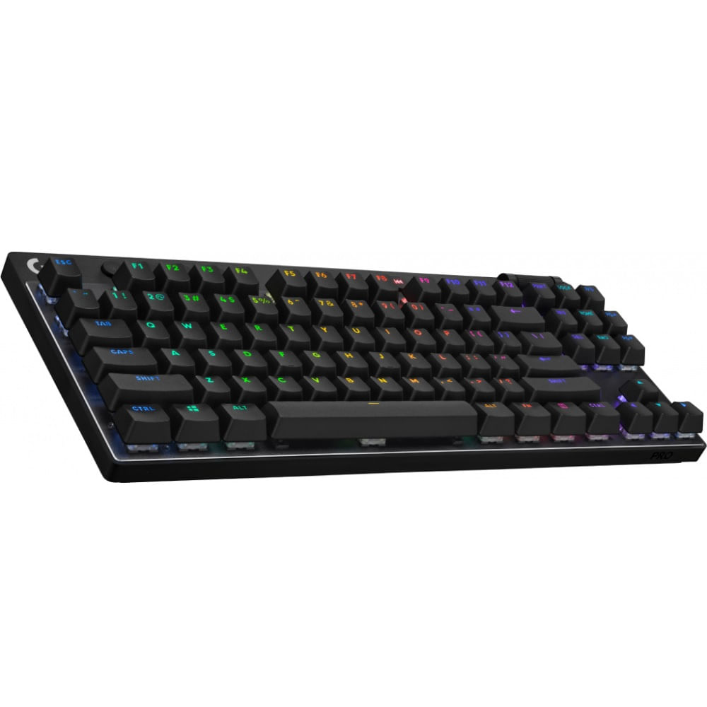 Teclado Gamer Logitech Pro K TKL Mecánico Switch GX Brown Ingles Negro 920-012127