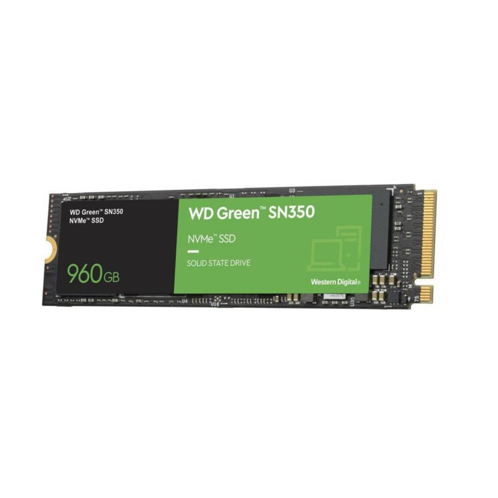 Disco Solido SSD Western Digital SN350 960GB green M2 2280 PCIe 3.0 WDS960G2G0C