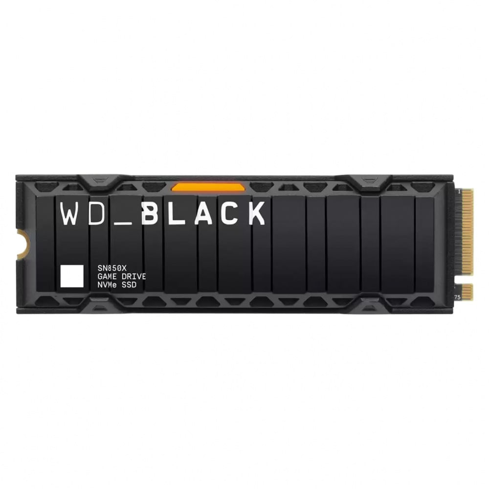 Disco Solido SSD WD SN850X Black 2TB M2 2280 NVMe PCIe Gen4 con Disipador WDS200T2XHE