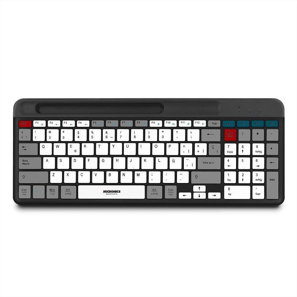 Teclado Bluetooth/Inalámbrico Micronics QUANTUM-MIC K600-3M Recargable