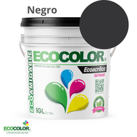 Pintura ECOACRILICO SATINADO 1 Galón Negro