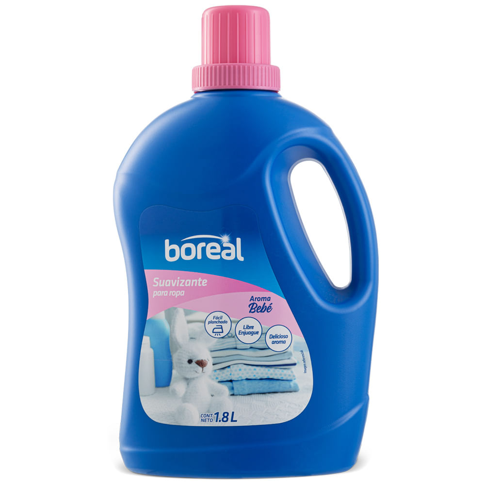 Suavizante Libre Enjuague BOREAL Bebé Botella 1.8L