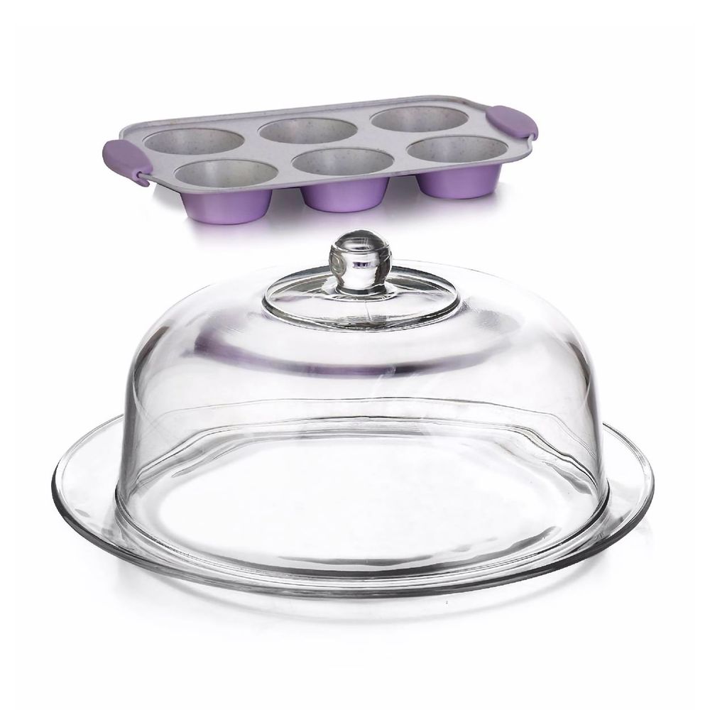 CakeSafe Porta Torta In Plastica Trasparente 30,5x40,6cm - Contenitore Riutilizzabile Per Torte (CS-N01)