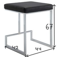 Silla Bar Casa Concepto Davids de Acero Inoxidable