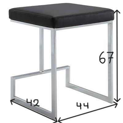 Silla Bar Casa Concepto Davids de Acero Inoxidable