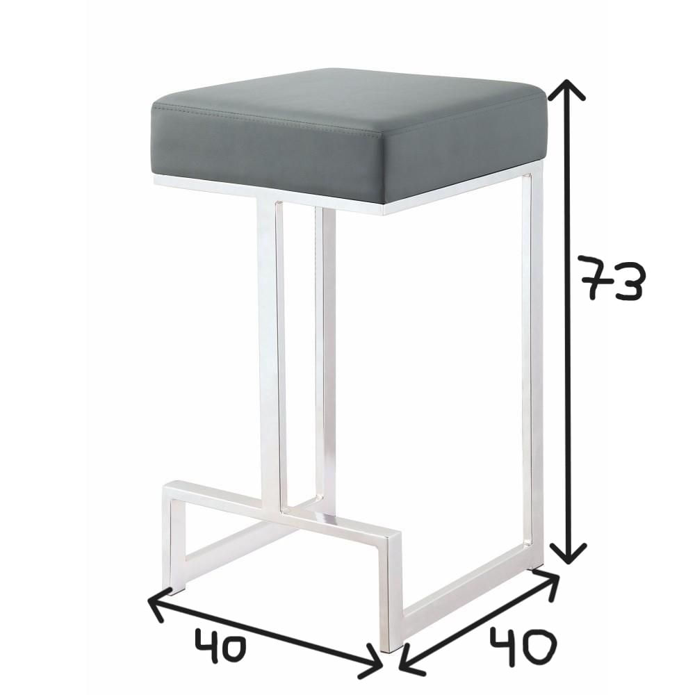 Silla Bar Casa Concepto Pablos de Acero Inoxidable