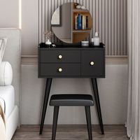 Tocador Vintage Lurín Negro R&R MUEBLES