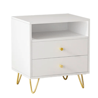 Velador Moderno Tinker Blanco - Muebles Bonno
