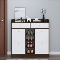 Zapatera Moderna Malú Marrón Alto 100cm R&R MUEBLES