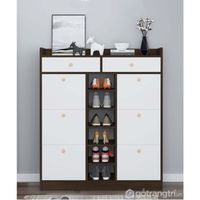 Zapatera Moderna Malú Marrón Alto 134cm R&R MUEBLES