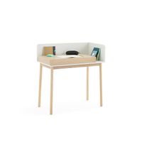 Escritorio Minimalista Tauro color Duna/Blanco 1 cajón TU MESITA
