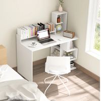 Escritorio Moderno con Estantes Collie Blanco R&R MUEBLES