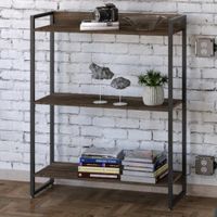 Estante Industrial Igor color Wengue TU MESITA 3 repisas