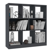 Librero Estante Lujan Grafito - Muebles Bonno
