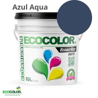 Pintura ECOACRILICO MATE 1 Galón Azul Aqua