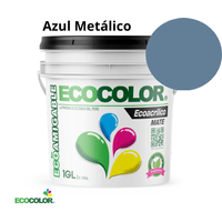 Pintura ECOACRILICO MATE 1 Galón Azul Metálico