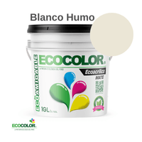 Pintura ECOACRILICO MATE 1 Galón Blanco Humo