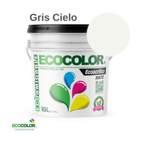 Pintura ECOACRILICO MATE 1 Galón Gris Cielo