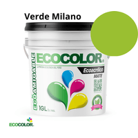 Pintura ECOACRILICO MATE 1 Galón Verde Milano