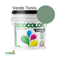 Pintura ECOACRILICO MATE 1 Galón Verde Tenis