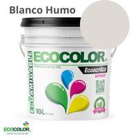 Pintura ECOACRILICO SATINADO 1 Galón Blanco Humo