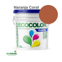 Pintura ECOPINTOR 1 Galón Naranja Coral
