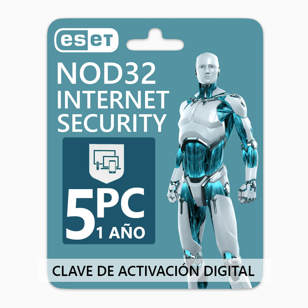 Antivirus ESET NOD32 Internet Security 5PC 1 Año