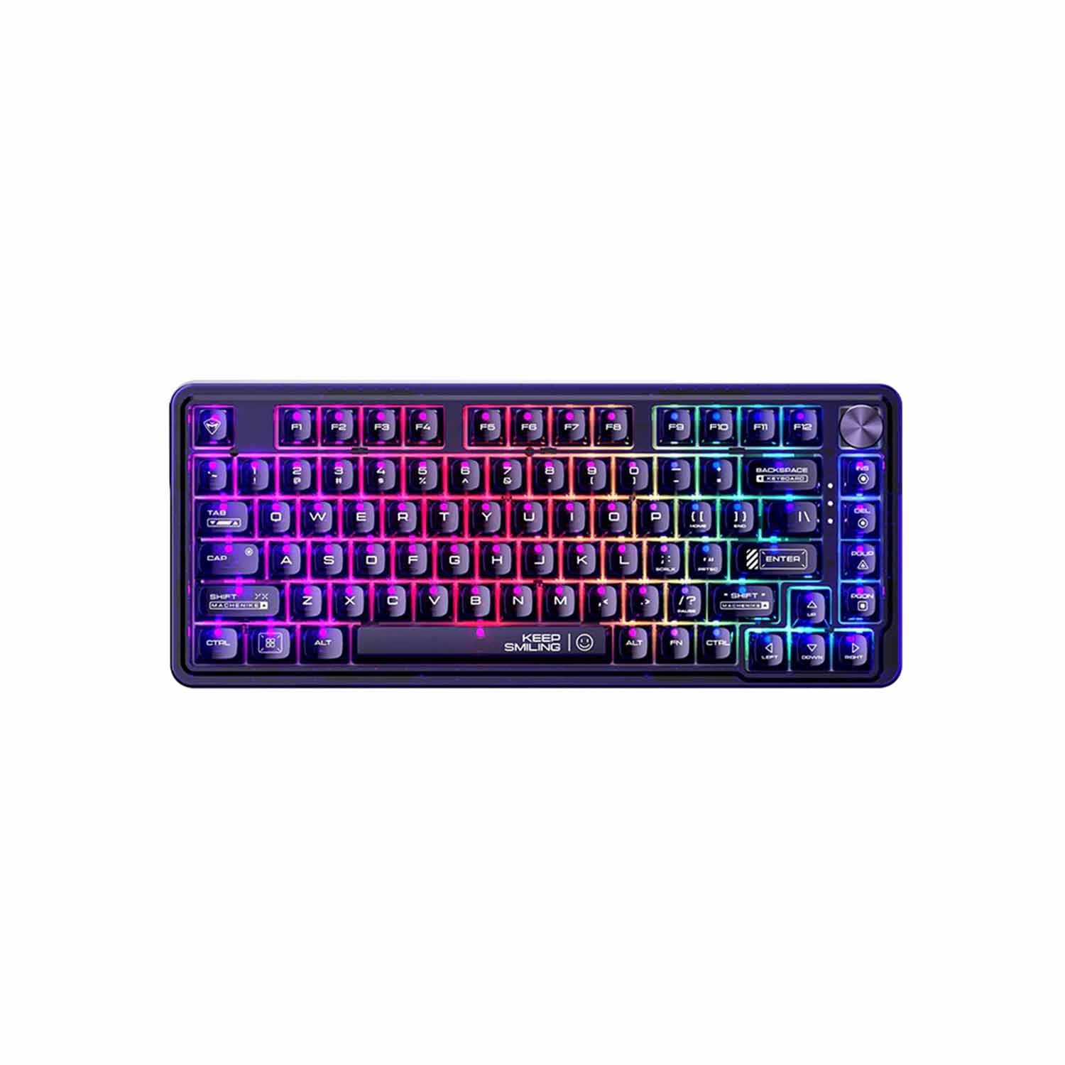 Teclado Gamer Machenike K500F-Rgb Switch Outemu Crystal Usb K500F-B81 Purple