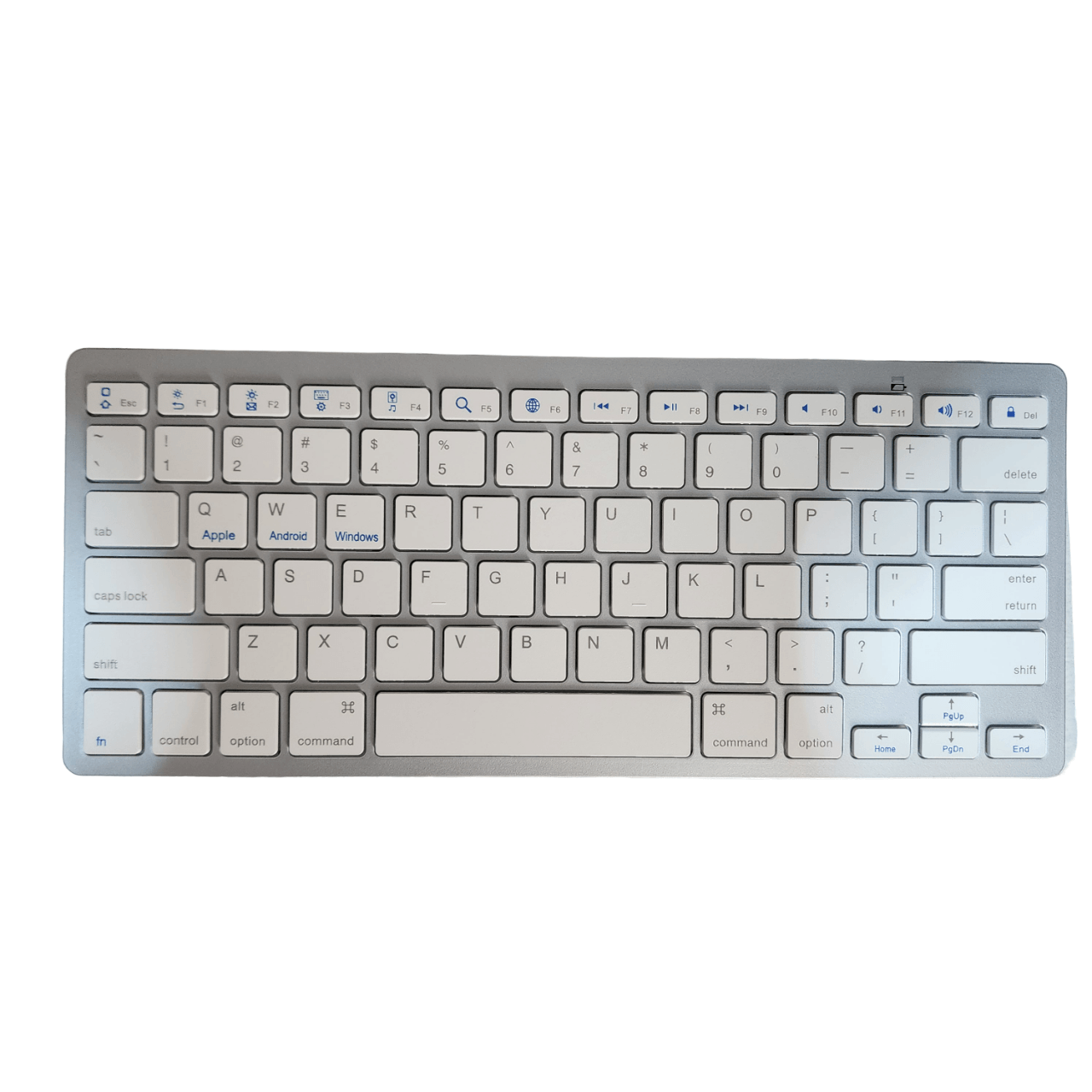 Teclado Inalámbrico Bluetooth Wireless Universal - Blanco