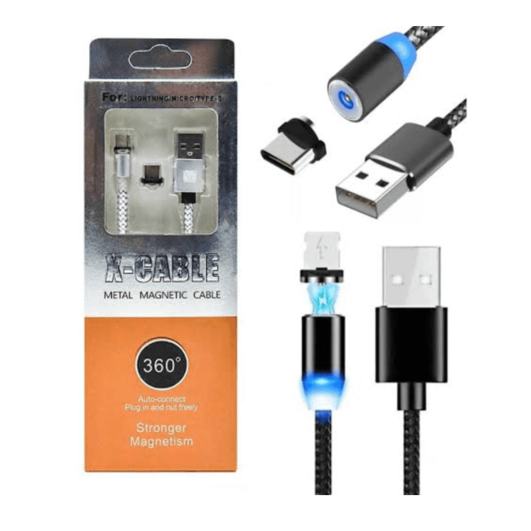 Cable Cargador Magnético de 3 Plush-Pack dos unidades