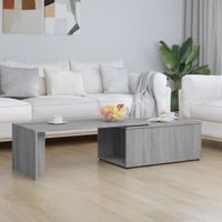 Mesa de Centro Expandible Lucero Color Gris Claro TU MESITA