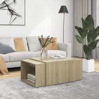Mesa de Centro Ricotta 3 pzas color Duna TU MESITA