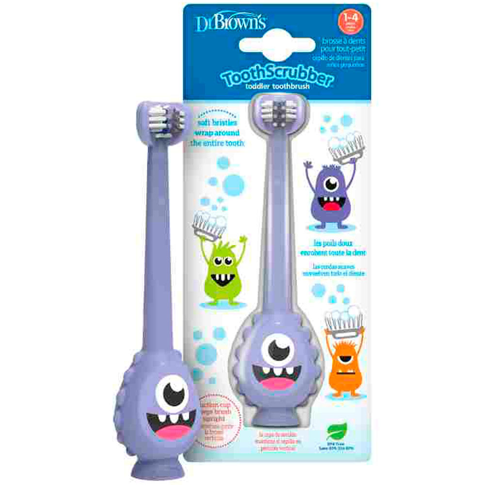 Cepillo Dental DR BROWN Kid Monstruo Paquete 1un