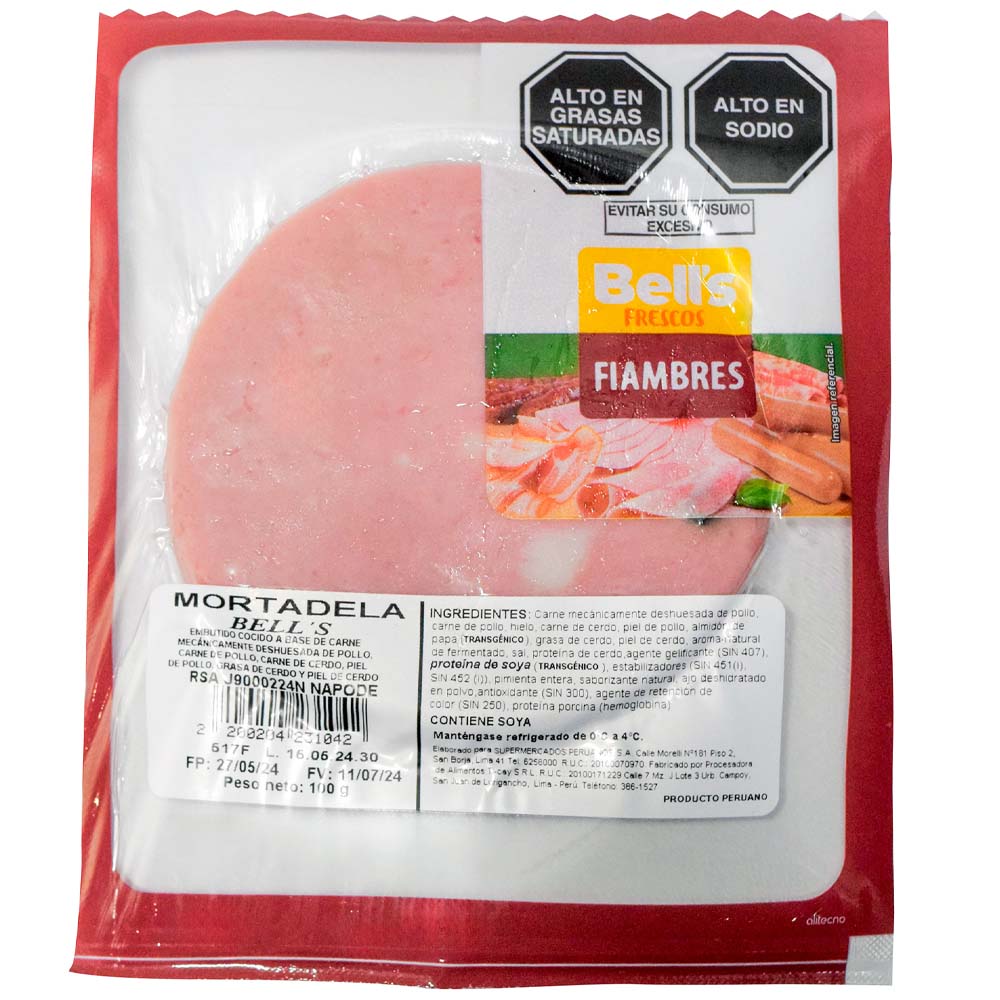 Mortadela BELL'S Bolsa 100g