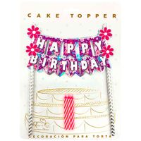 Topper Banderin Hb Flore RABITO DE PAPEL
