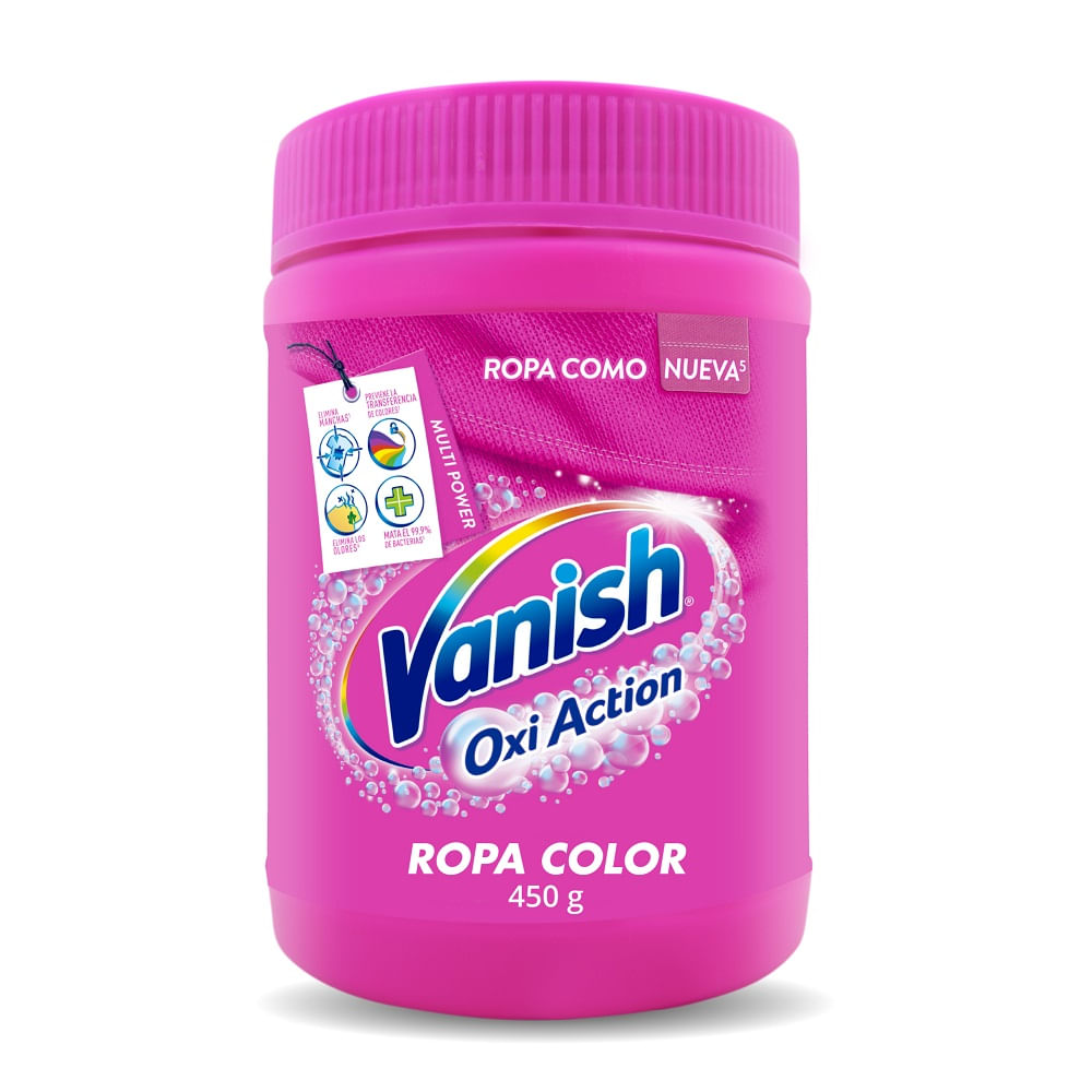 Quitamanchas en Polvo VANISH sin cloro Pote 450g