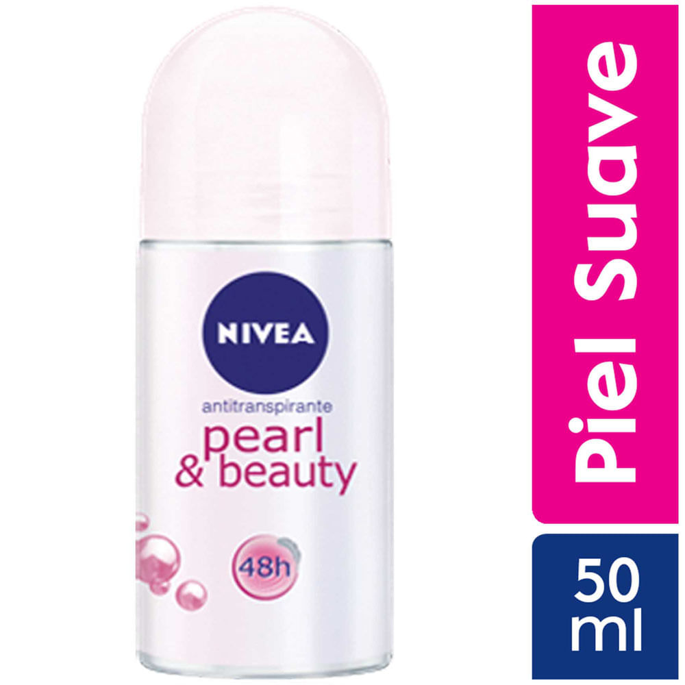 Desodorante para Mujer en Roll On NIVEA Pearl & Beauty Frasco 50ml