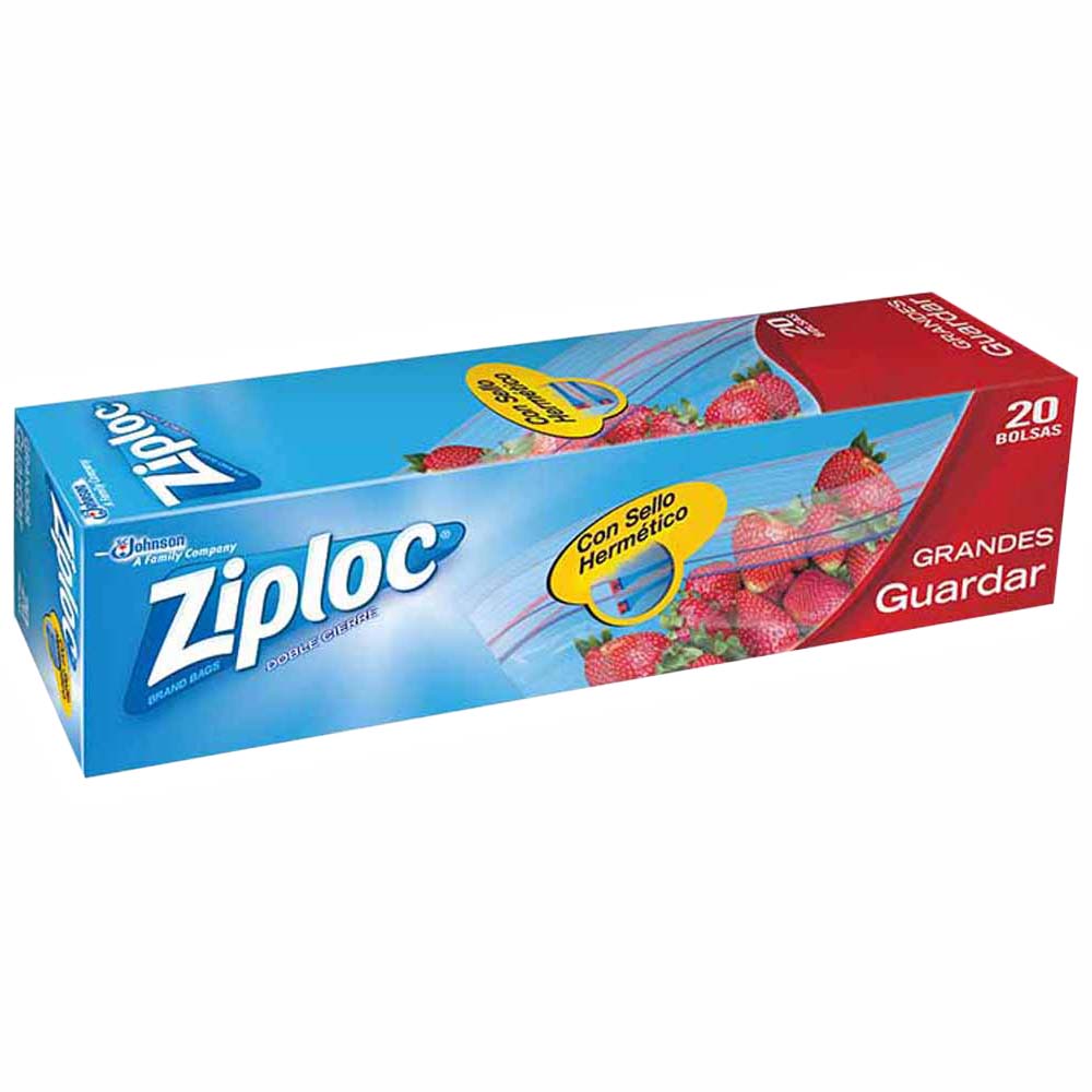 Bolsas conservadoras ZIPLOC Alimentos Paquete 20Un