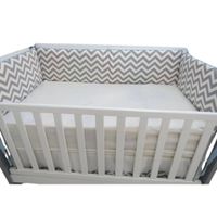 Protector Lateral Parachoques de Cuna BABYTU Diseño zigzag Clasico
