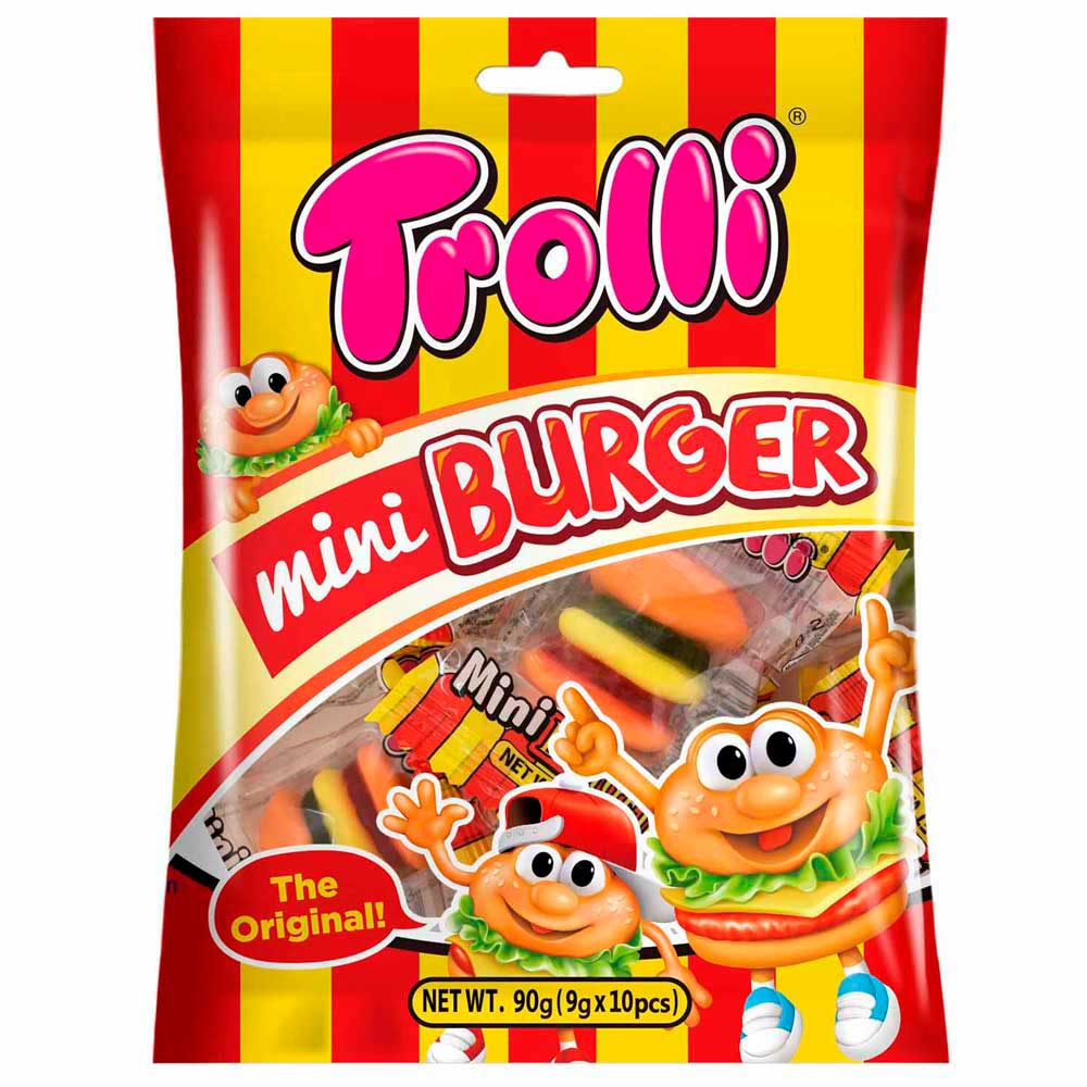 Gomitas Trolli Mini Burger 90g