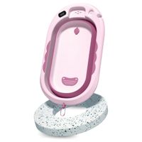 Bañera Portátil Zumar con Termómetro Digital Rosado