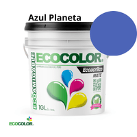 Pintura ECOACRILICO MATE 1 Galón Azul Planeta