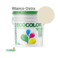 Pintura MATE 1 Galón Blanco Ostra