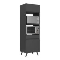 Mueble para Microondas Aries color Negro 2 puertas TU MESITA