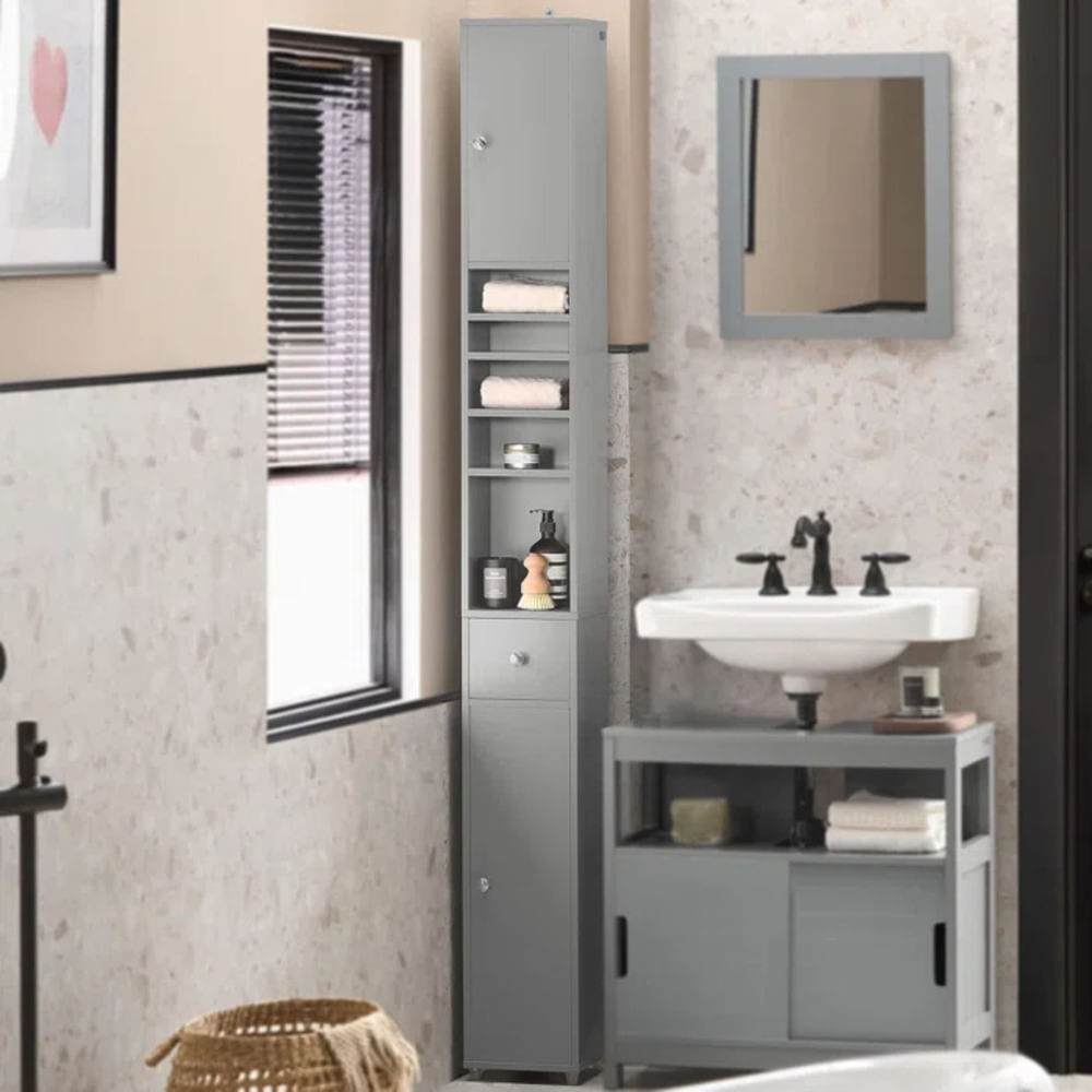 Mueble auxiliar de Baño Rossy color Gris TU MESITA